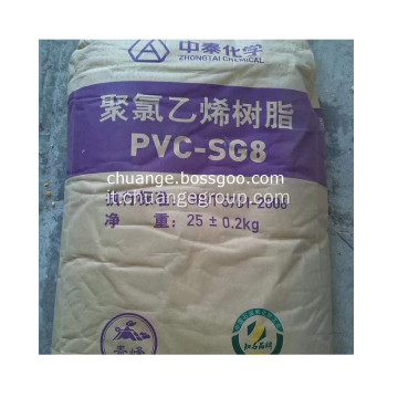 Zhongtai PVC Resin SG8 K57 per UPVC